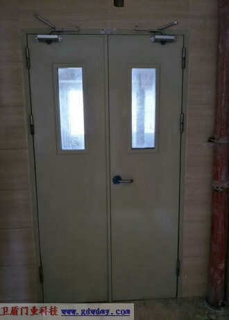 Steel insulated fire door