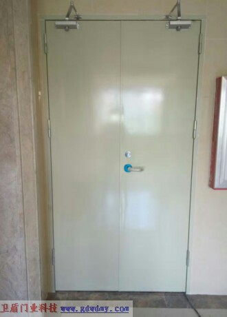 Steel insulated fire door