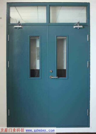 Steel insulated fire door